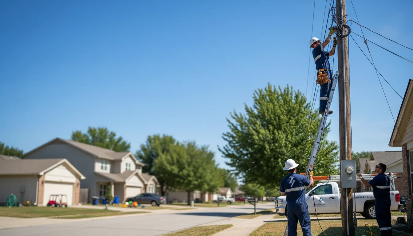Residential electrician providing installation services in Penrose, NC